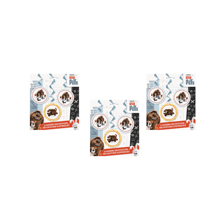 9 Secret Life of Pets Hanging Swirl Decorations – 26" Length