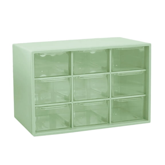 9 Section Makeup Storage Tray Jewelry Display Case Sturdy Plastic Construction