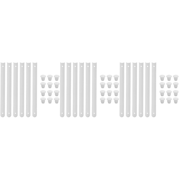 9 Sets Drawer Plastic Slides Replacement Parts Side Mount Cabinet Rollers Track Guides