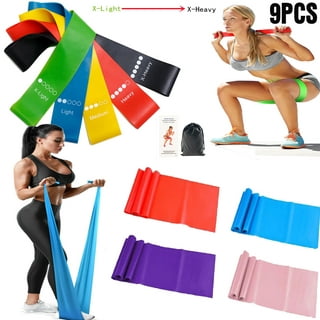 THERABAND Resistance Band Loop Set, Pack of 4, 18 Inch Band Loop Kit for  Legs & Butt Workouts, Beginner to Advanced Levels for Exercise, Rehab,  Physical Therapy, Stretching, & Strength Training 