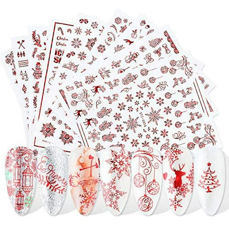  9 Sheet Christmas Stickers for Kids - Cute Self