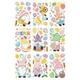 9 Sheets Easter Day Window Clings Large Rabbit Easter Egg Shape Window