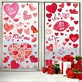 thumbnail image 1 of 9 Sheets Valentine's Day Window Clings Stickers Decorations,Love Heart Window Decorations Valentine's Window Decals for Home,Office,Valentines Party, Wedding, Anniversary Holiday Decoration Supplies, 1 of 10