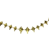 Northlight Shiny Star of Bethlehem Christmas Garland - 9' x 1" - Gold - Unlit