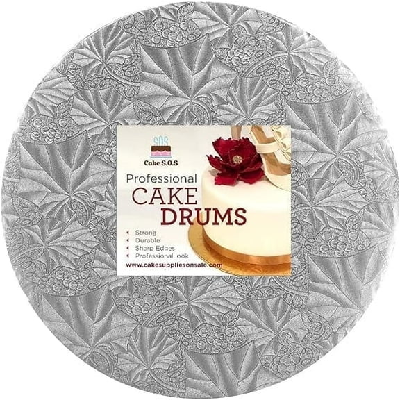 9" Silver Round Drum 1/2" thick, single unit