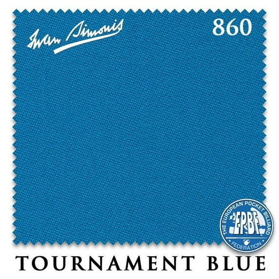 9' Simonis 860 Pool Billiard Table Cloth - Tournament Blue - AUTHORIZED DEALER