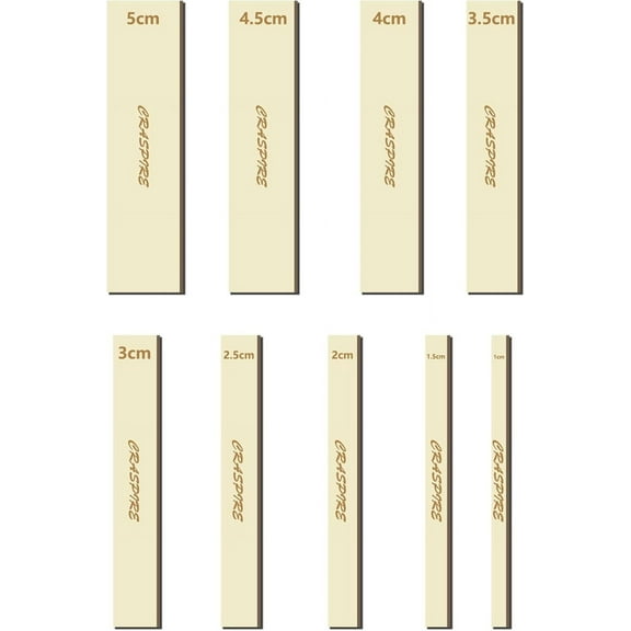 9 Size Macrame Cutting Molds Wood Stripe Dream Catcher Rustic Natural Wooden Cutting Template Frame Feather Tassel Wall Hanging Wreath Tool for DIY Weave Crafts Making Home Decor beige