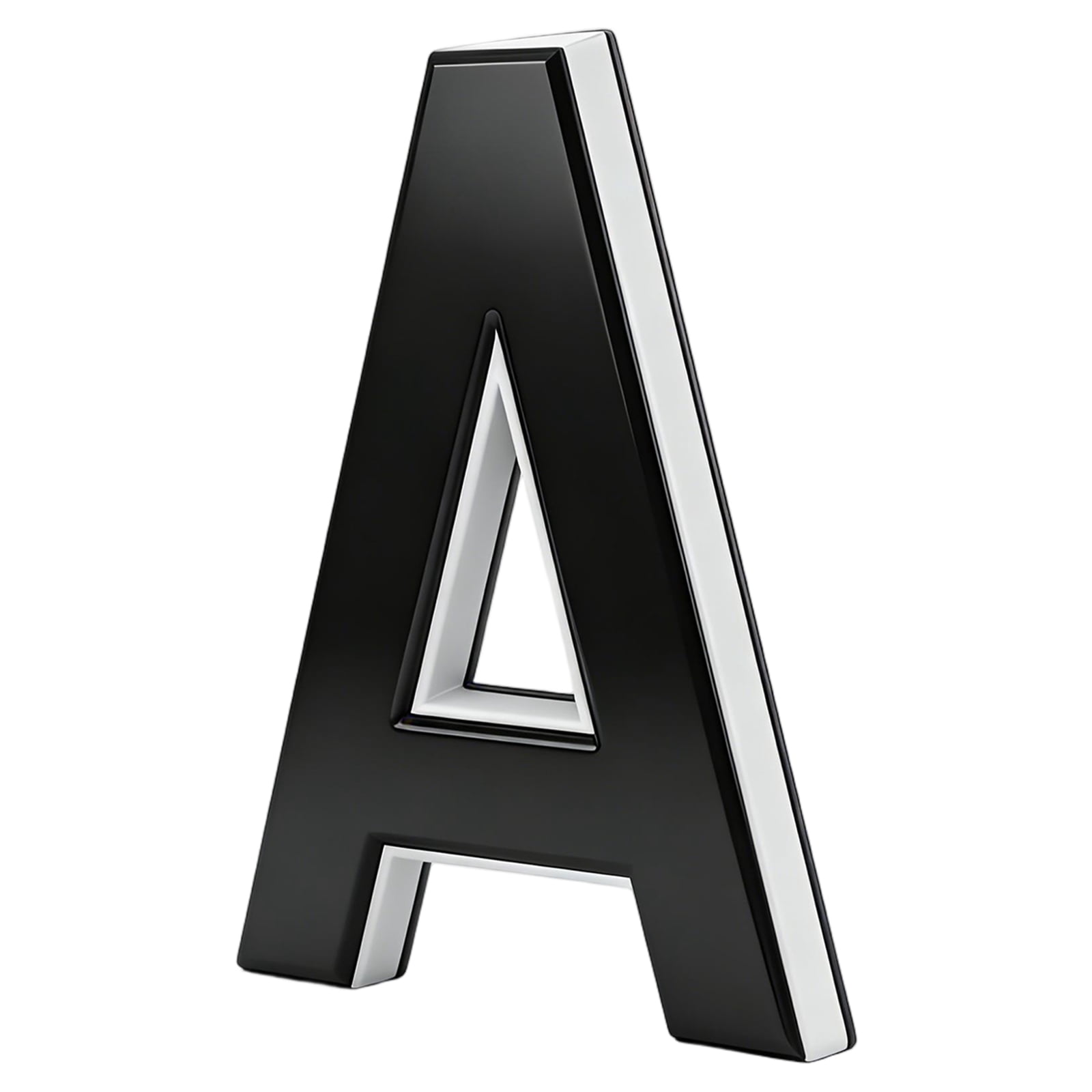 9" Solar Powered House Numbers for Outside Light Up, Waterproof Modern LED Backlit Address Signs, Large Exterior Illuminated Number Plate for Door, Home, Apartment, Mailbox(Number "A")