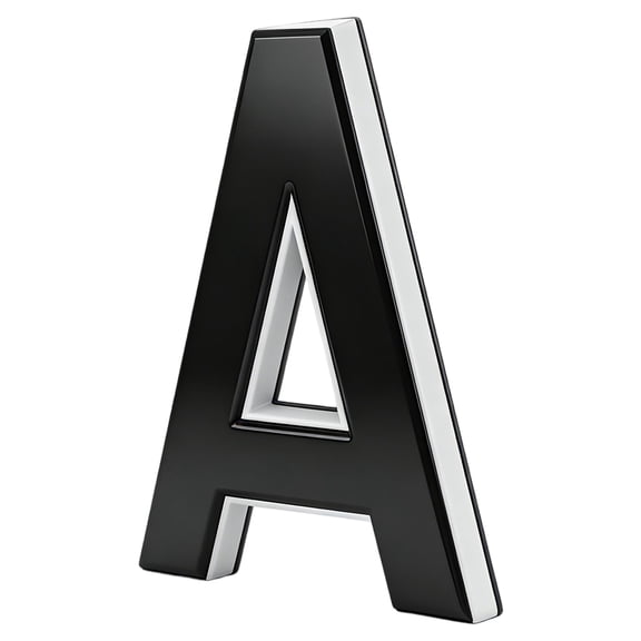 9" Solar Powered House Numbers for Outside Light Up, Waterproof Modern LED Backlit Address Signs, Large Exterior Illuminated Number Plate for Door, Home, Apartment, Mailbox(Number "A")