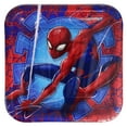 thumbnail image 1 of 9" Spider-Man Square Paper Plate, 8ct, 1 of 1