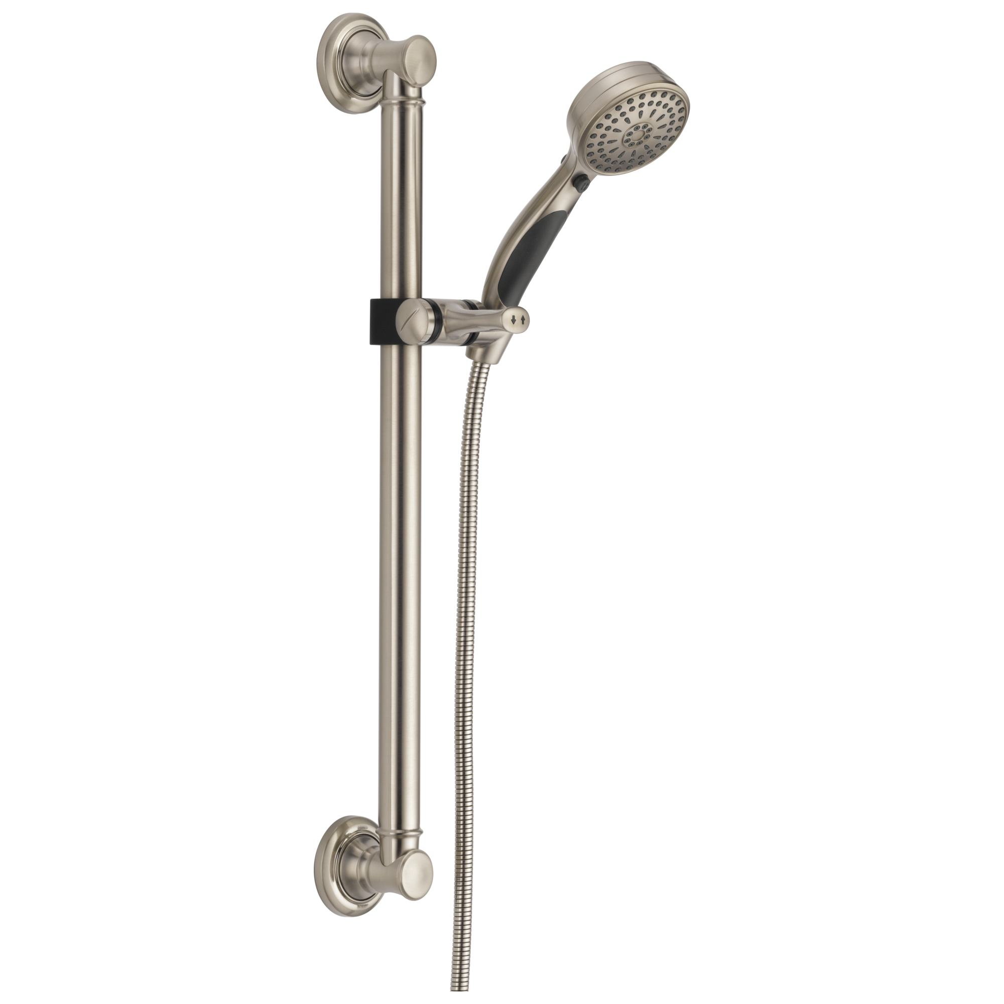 9-Spray ActivTouch® Hand Shower with Traditional Slide Bar / Grab Bar in Stainless 51900-SS - image 1 of 8