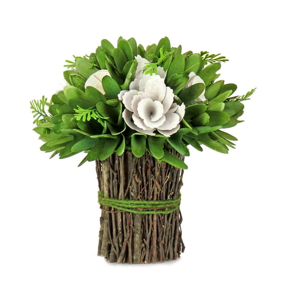 9 in. Spring Cream Floral Bundle