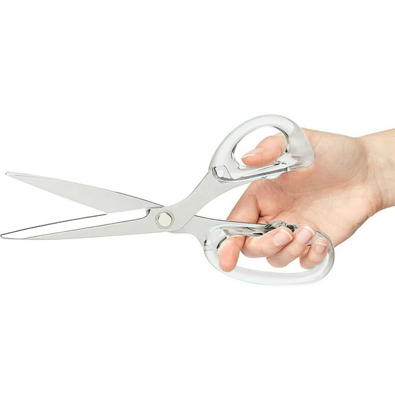 9" Stainless Steel Acrylic Scissors for Office and Home - Aesthetic and Sharp All Purpose Scissors, Perfect for Sewing, Arts and Crafts - Gold