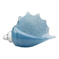 thumbnail image 1 of 9" Steel Blue Blown Glass Triton Shell Table Top Decoration, 1 of 3
