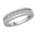 thumbnail image 1 of 9-Stone Princess Cut Diamond Wedding Band in Platinum (1 cttw), 1 of 2