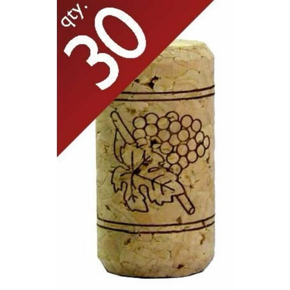 #9 Straight Corks 15/16" x 1 3/4" Bag of 30