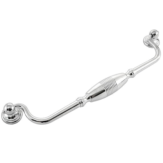 9" Striped Drop Pull - Polished Chrome***