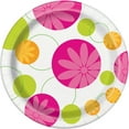 9" Summer Flower Party Plates, 8ct