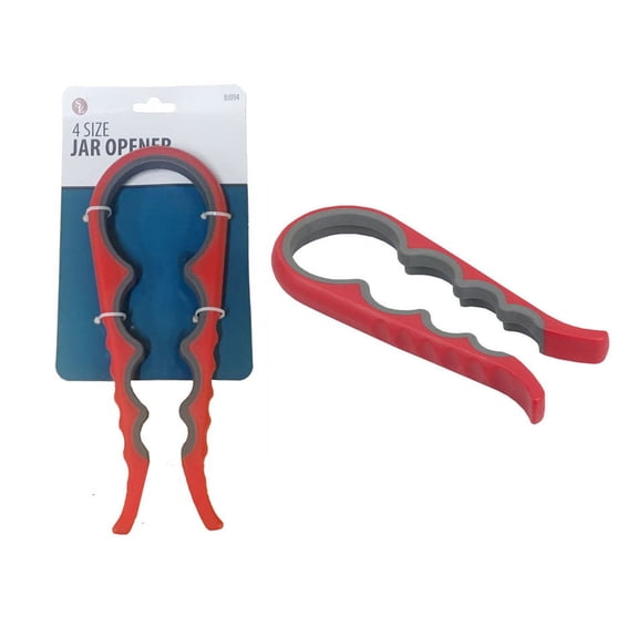 9" TPR Material Jar Opener, Opens Lids 4 Sizes- 3",2.25",2",1.5"