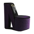 thumbnail image 1 of 9" Tall Display Jewelry Box High Heel Shoe Design, Purple Velvet, 1 of 5