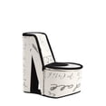 thumbnail image 1 of 9" Tall Jewelry Box, High Heel Shoe Design, Hidden Storage, Stencil Letter Print, 1 of 5