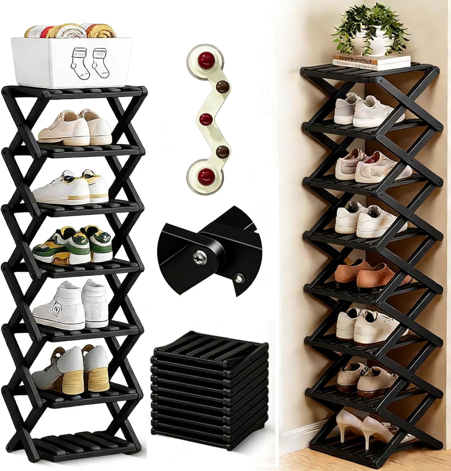 9 Tier Bamboo Shoe Rack, The 9-Tier No-Assembly Bamboo Rack, 2026 ...
