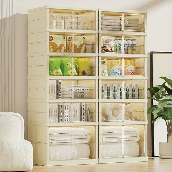 9 Tier Big Capacity Foldable Storage Cabinet Organizer Collapsible Shoe Racks Shelf Stackable Clear Folding Shoes Storage Boxes For Small Spaces Narrow Shoe Shoe Rack