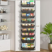 9-Tier Over The Door Pantry Organizer, Pantry Organization and Storage, Hanging Door Spice Rack Shelves for Home & Kitchen Organization, Laundry & Bathroom Essentials