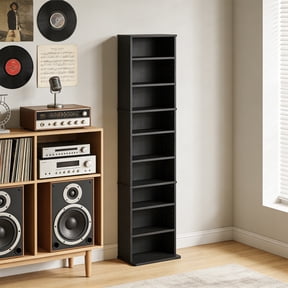 CD Storage Rotating Towers for Home Media
