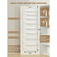thumbnail image 1 of 9-Tier Over the Door Pantry Organizer with Acrylic Panel, White Hanging Basket Storage for Kitchen Bath Bedroom, 1 of 8