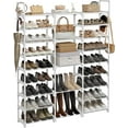 9 Tiers Large Shoe Rack White Shoe Rack Organizer for Closet 5055