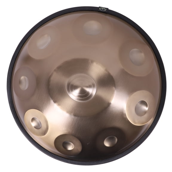 9-Tone Gold Handpan Drum: Easy for Beginners, Unique Tone - Ideal for Home Creation, Outdoor Performance, Music Enthusiasts
