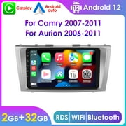 9 Touch Screen Carpay 2+32GB GPS Navigation Android 12 Car Stereo Radio For 2007 2008 2009 2010 2011 Toyota Camry Aurion