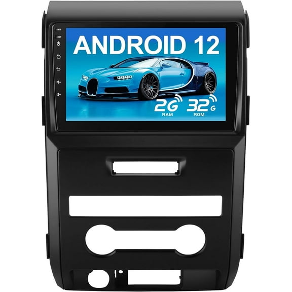 9 Touch Screen Head Unit Car Radio Stereo for Ford F150 2009-2012, Bulit in Wireless Carplay Andriod Auto 2G Ram 32G ROM