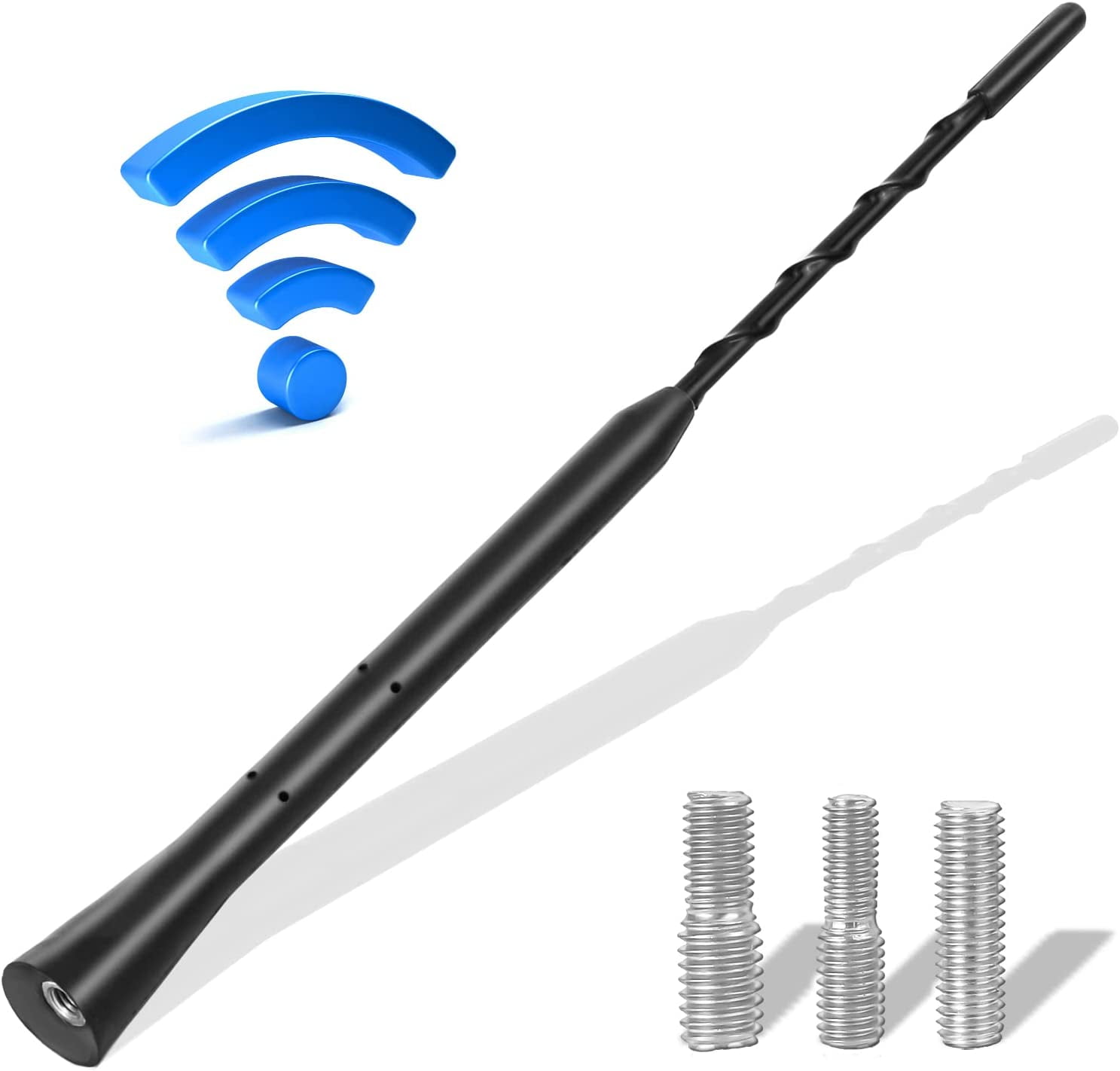 9 in Universal Vehicle Roof Mount Rubber Car Antenna Replacement Mast