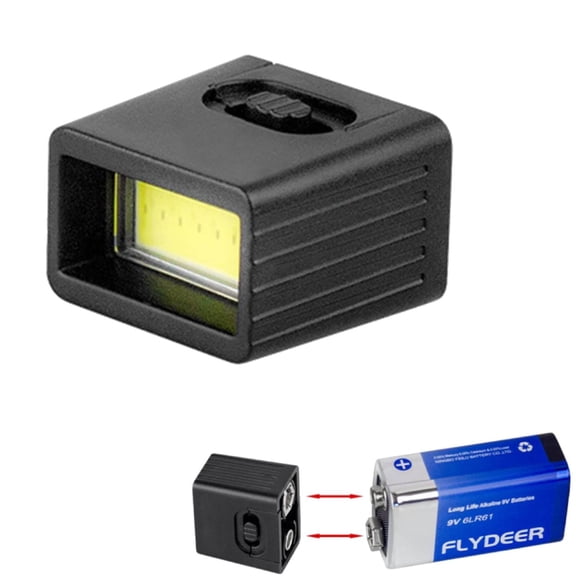 9 Volt LED Portable Flashlight- High Lumens Mini LED Flashlight, Compact 9 Volt Pocket Torch for Camping, Hiking, and Emergency Use (3Pcs)