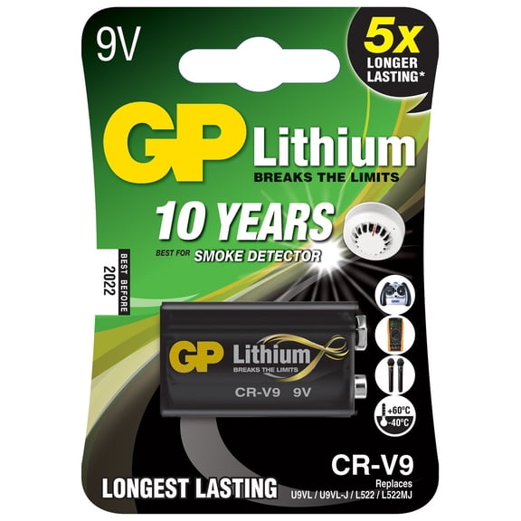 9 Volt Lithium Battery GP