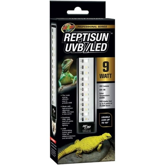 9 W ReptiSun UVB & LED Lamp