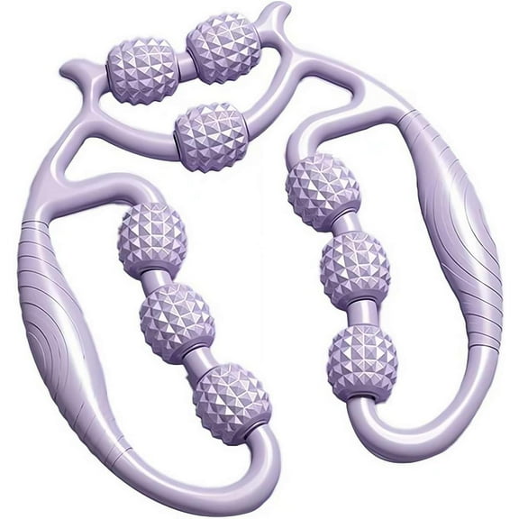 9 Wheel Circular Leg Clamp Roller by Miapina, Handheld Multifunctional Ring Roller 360 Degree Legs Neck Hand Arm Muscle Relaxer, for Women Indoor Sports Yoga