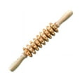 thumbnail image 1 of 9-Wheel Wooden Abdomen Massage Roller Fitness Roller Stick Muscle Relax Body Anti G3538, 1 of 6