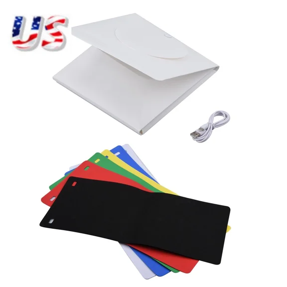 9" White Portable Small Led Photography Studio Soft Box Studio Take Pictures