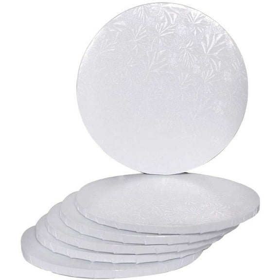 9" White Round Drum 1/2", 6 count