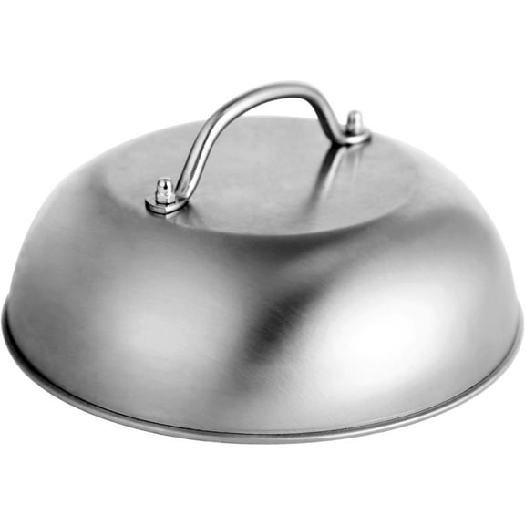 9" Wide Smashed Burger Griddle Accessory Dome for Blackstone Melting & Basting Cover for Griddle, Commercial Grade Stainless Steel Steaming Dome - Perfect for Flat Top Grills & Outdoor Cooking