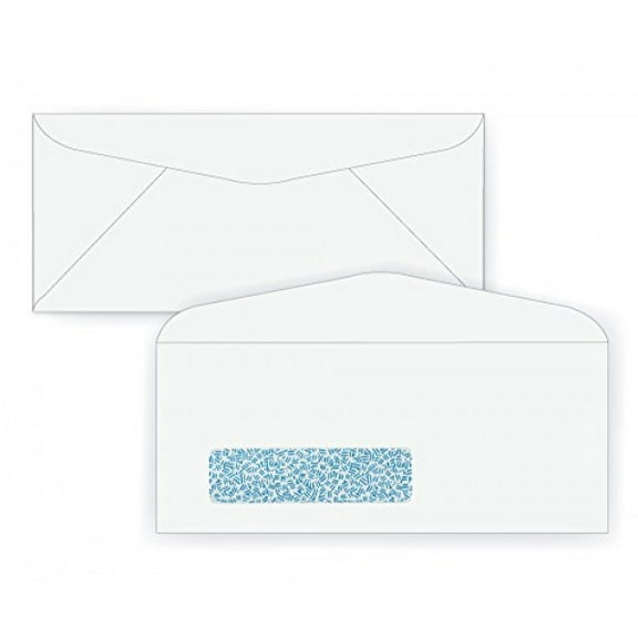 #9 Window Envelope - Blue Inside Tint - 24# White (3 7/8 x 8 7/8) - Window Envelope Series (Box of 500)