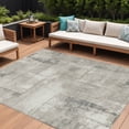 thumbnail image 1 of HomeRoots 618587 9 x 12 ft. Beige & Gray Geometric Washable Indoor & Outdoor Rectangle Area Rug, 1 of 5