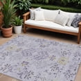 thumbnail image 1 of HomeRoots 605483 9 x 12 ft. Lavender, Purple & Gray Floral Washable Indoor & Outdoor Rectangle Area Rug, 1 of 5