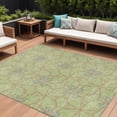 thumbnail image 1 of HomeRoots 613390 9 x 12 ft. Sage & Blue Geometric Washable Indoor & Outdoor Rectangle Area Rug, 1 of 5