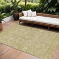 thumbnail image 1 of HomeRoots 603459 9 x 12 ft. Tan & Beige Floral Washable Indoor & Outdoor Rectangle Area Rug, 1 of 5