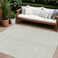 thumbnail image 1 of HomeRoots 594519 9 x 12 ft. Taupe & Silver Geometric Washable Indoor & Outdoor Rectangle Area Rug, 1 of 5