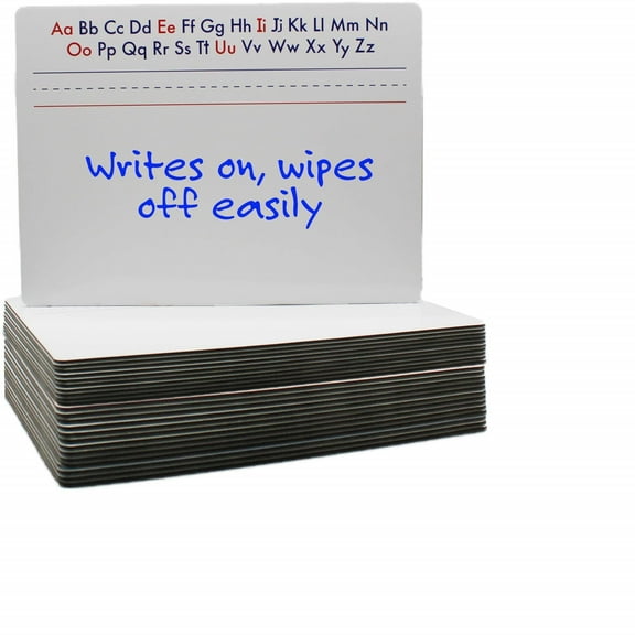 9" X 12" Two Sided Alphabet Magnetic Dry Erase Board Bulk Class Pack Of 24